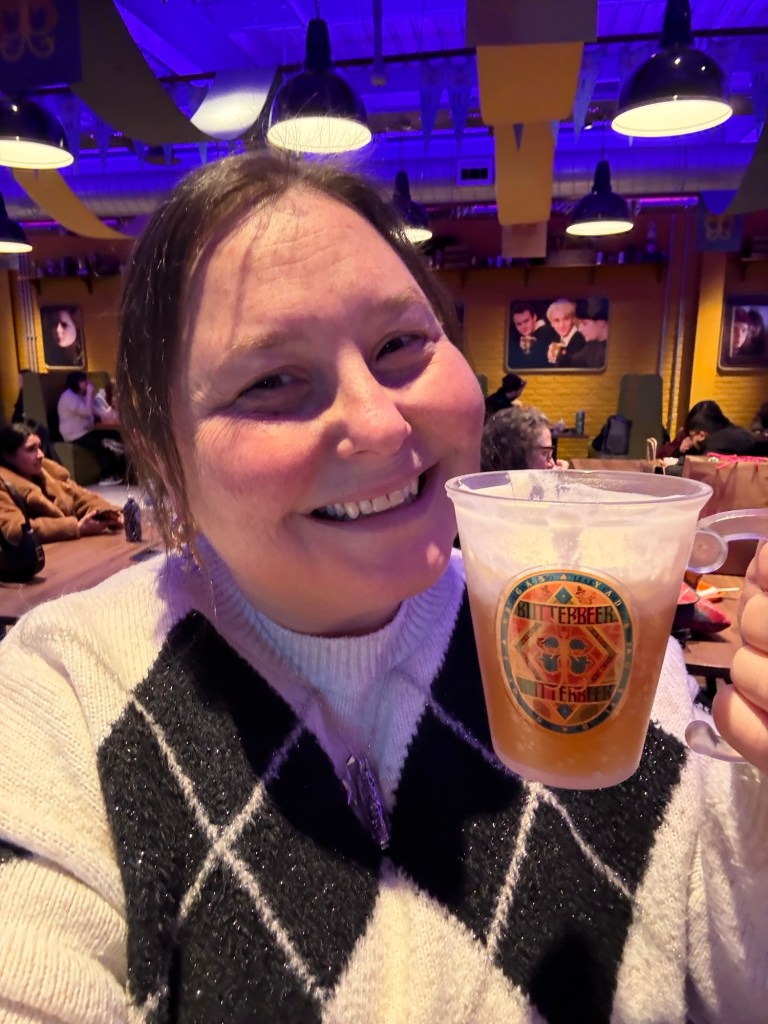 Butterbeer at Harry Potter Studios, London.